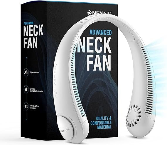 Mini Hanging Neck Fan High Wind 3 Speed Adjustable Usb Charging Portable Quiet Super Long Life Outdoor Sports Office Camping (random Color)